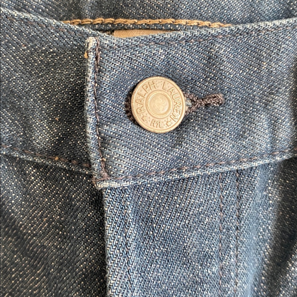 RRL Ralph Lauren Selvedge Sanforized Low Straight Denim Jeans - Picture 12 of 17